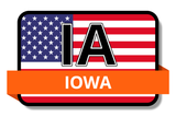 Iowa State Flags Stickers