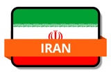 Iran State Flags Stickers