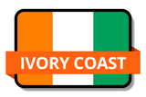 Ivory Coast State Flags Stickers