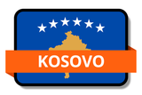 Kosovo State Flags Stickers