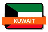 Kuwait State Flags Stickers