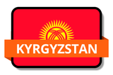 Kyrgyzstan State Flags Stickers