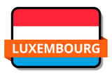 Luxembourg State Flags Stickers
