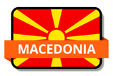 Macedonia State Flags Stickers