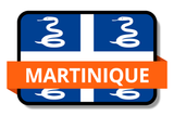 Martinique State Flags Stickers