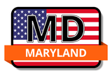 Maryland State Flags Stickers