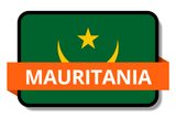 Mauritania State Flags Stickers
