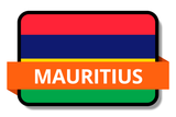 Mauritius State Flags Stickers