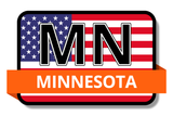 Minnesota State Flags Stickers