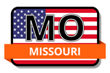 Missouri State Flags Stickers