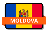Moldova State Flags Stickers
