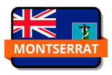 Montserrat State Flags Stickers