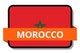 Morocco State Flags Stickers