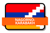 Nagorno-Karabakh State Flags Stickers