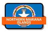 Northern Mariana Islands State Flags Stickers