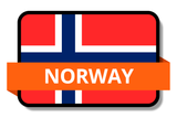 Norway State Flags Stickers