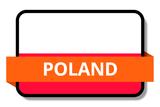 Poland State Flags Stickers