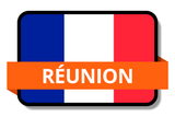 Reunion State Flags Stickers