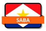 Saba State Flags Stickers