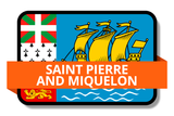 Saint Pierre and Miquelon State Flags Stickers