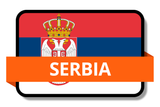 Serbia State Flags Stickers
