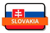 Slovakia State Flags Stickers