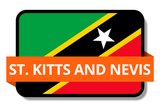 St. Kitts and Nevis State Flags Stickers