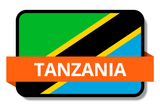 Tanzania State Flags Stickers