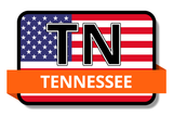 Tennessee State Flags Stickers
