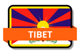 Tibet State Flags Stickers