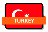 Turkey State Flags Stickers