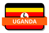 Uganda State Flags Stickers