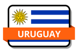 Uruguay State Flags Stickers