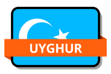 Uyghur State Flags Stickers