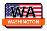 Washington State Flags Stickers