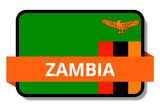 Zambia State Flags Stickers
