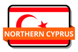 Northern Cyprus State Flags Stickers