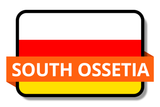 South Ossetia State Flags Stickers