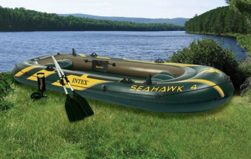 The Seahawk 4 Rafting Fishing Boat W Paddles Thirsty Buyer