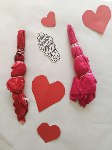 DIY Valentine's Day Tie Dye 