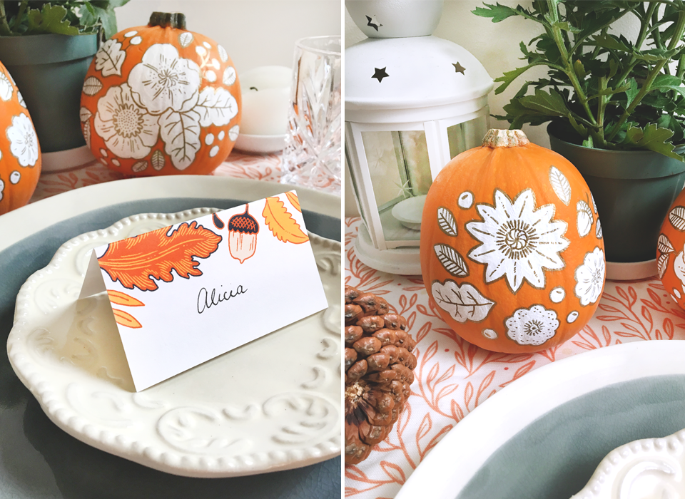 Paper Raven Co. - www.ShopPaperRavenCo.com - DIY Painted Pumpkins