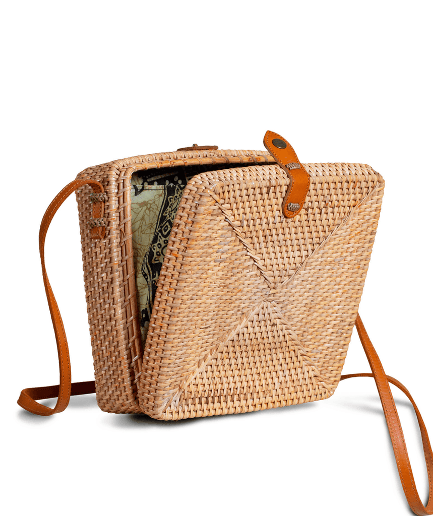 Ameri TRAPEZE RATTAN BAG 再値下げ | testgenius.ksolutionsng.com