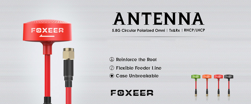 FOXEER 5.8G Circular Polarized Omni TX RX LHCP RHCP Antenna 