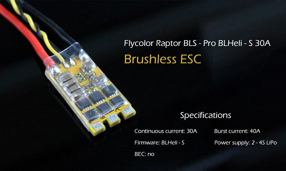 Flycolor Raptor BLS Pro BLHeli_S 30A 2-4S DSHOT