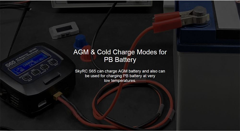 SkyRC S65 65W 6A AC Balance Charger Discharger for 2-4S Lipo Battery
