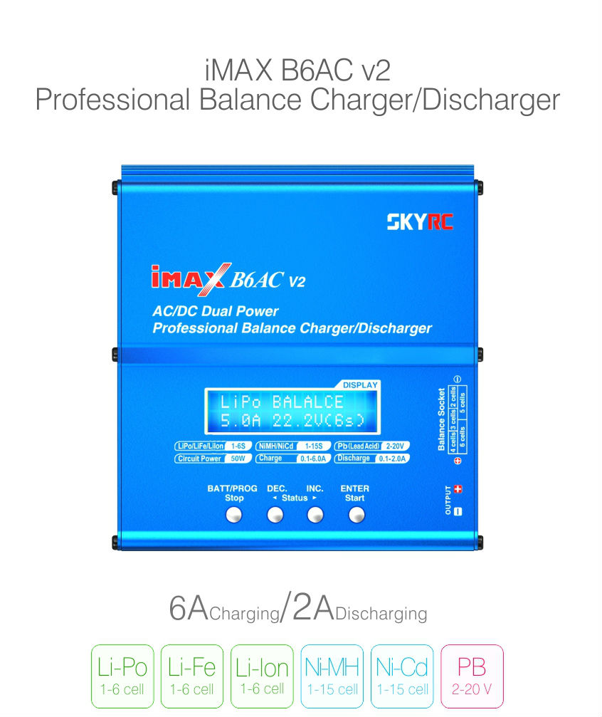 SkyRC iMAX B6AC v2 Balance Charger /  Discharger