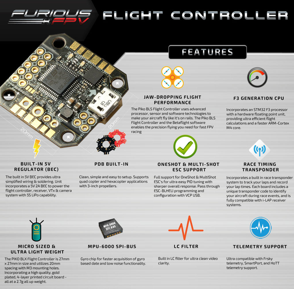 PIKO BLX Micro Flight Controller 