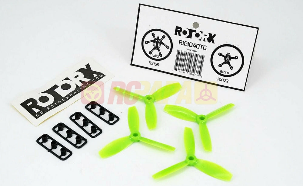 RotorX RX3040T Plastic Propeller (M5 / Green / CCW and CW)