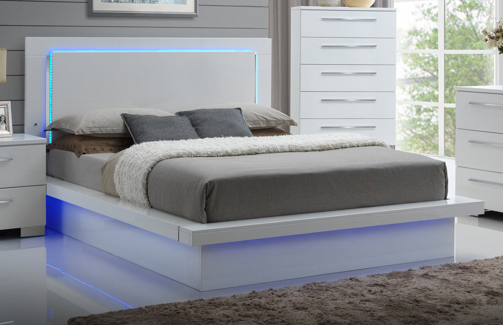 modern beds with led lights