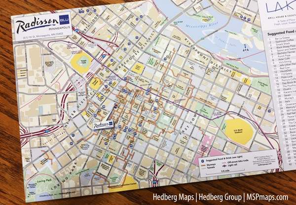 Radisson Blu Hotel's customized Hedberg Map
